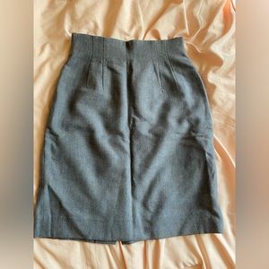 VINTAGE Structured Blue Skirt